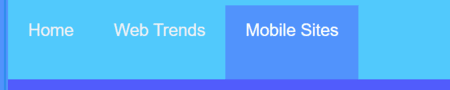 Example of pixel width live on web.